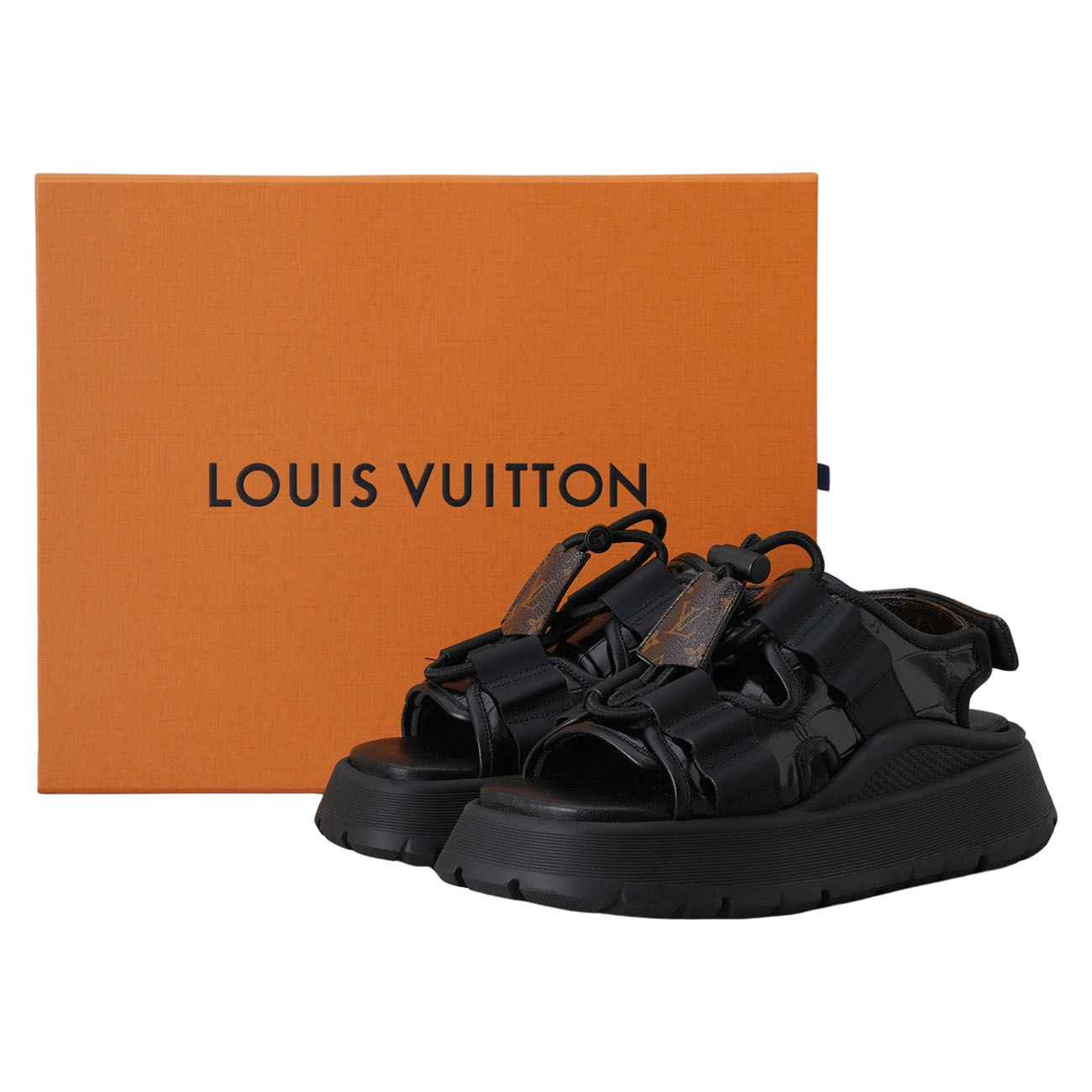 LOUIS VUITTON(USED)루이비통 1AGMA4 카멜레온 플랫폼 컴포트 샌들